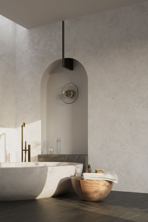 Neolith Whitesands 6 mm grubości, rozmiar 150x320 cm, wykończenie Silk. Neolith Whitesands 6 mm grubości, rozmiar 150x320 cm, wykończenie Silk.